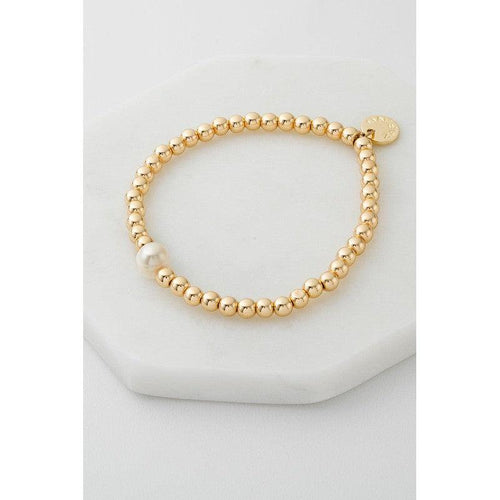 Bead & Pearl Bracelet / Gold-Zafino-Shop At The Hive Ashburton-Lifestyle Store & Online Gifts