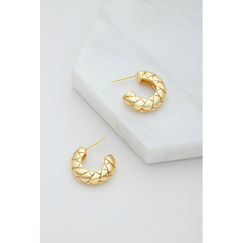 Briana Hoop / Gold-Zafino-Shop At The Hive Ashburton-Lifestyle Store & Online Gifts