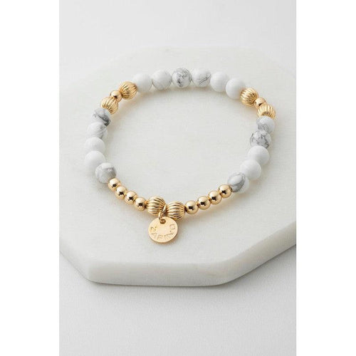 Brielle Bracelet / Howlite-Zafino-Shop At The Hive Ashburton-Lifestyle Store & Online Gifts