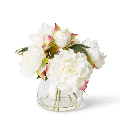 Faux Peony Juliana Bouquet / White-elme living-Shop At The Hive Ashburton-Lifestyle Store & Online Gifts