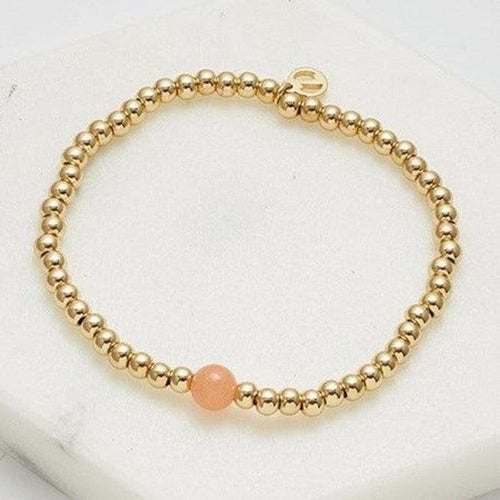 Gold Bead Bracelet / Blush-Zafino-Shop At The Hive Ashburton-Lifestyle Store & Online Gifts