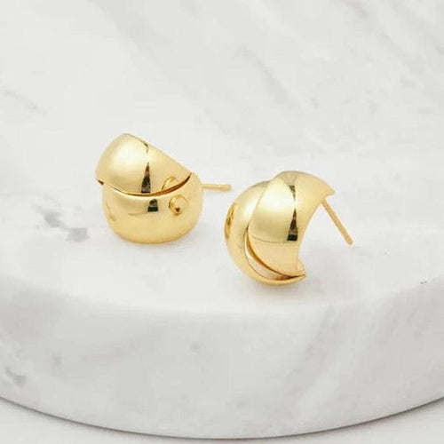 Jessie Earring Gold-Zafino-Shop At The Hive Ashburton-Lifestyle Store & Online Gifts