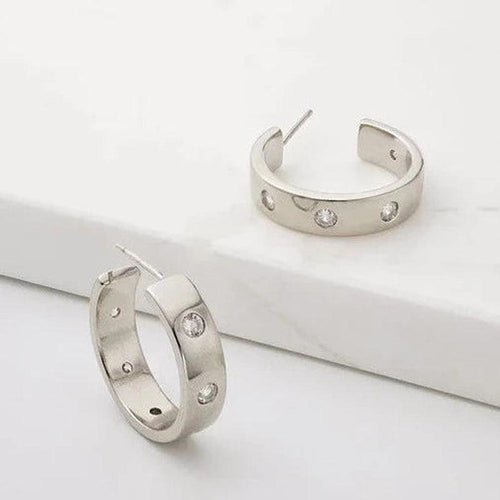 Kristen Hoop Silver-Zafino-Shop At The Hive Ashburton-Lifestyle Store & Online Gifts