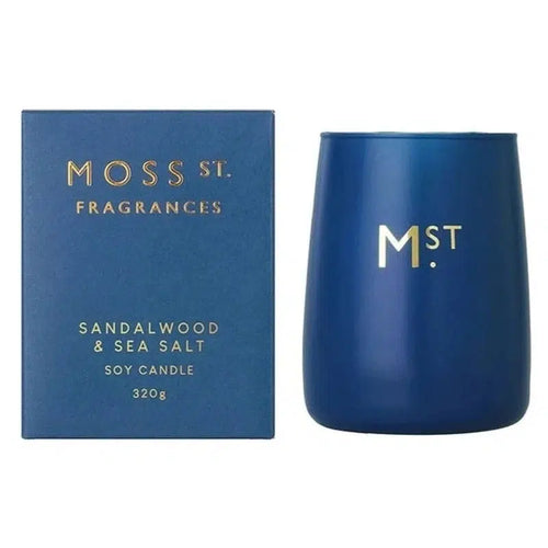 Sandalwood & Sea Salt Soy Candle 320g-Moss St. Fragrances-Shop At The Hive Ashburton-Lifestyle Store & Online Gifts