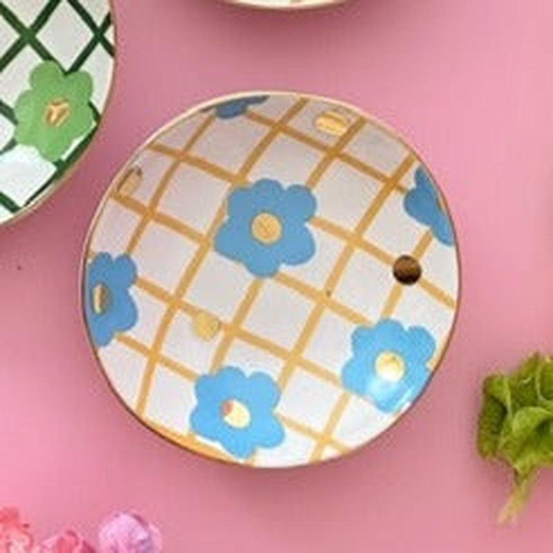 Blue Tartan & Bloom Trinket Bowl-Carla Dinnage-Shop At The Hive Ashburton-Lifestyle Store & Online Gifts