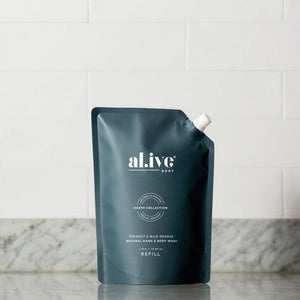 1ltr Wash Refill / Coconut & Wild Orange-Alive Body-Shop At The Hive Ashburton-Lifestyle Store & Online Gifts