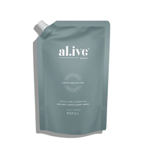 1ltr Wash Refill / Kaffir Lime & Green Tea-Alive Body-Shop At The Hive Ashburton-Lifestyle Store & Online Gifts
