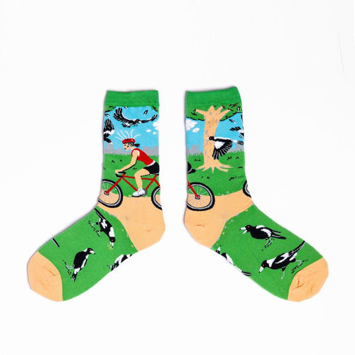 A Leisurely Cycle Female Socks-Spencer Flynn-Shop At The Hive Ashburton-Lifestyle Store & Online Gifts