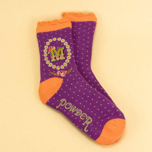 A -Z Ankle Socks-Powder Design-Shop At The Hive Ashburton-Lifestyle Store & Online Gifts