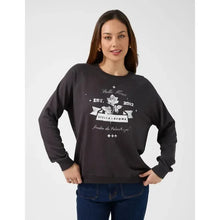 Aged Black Cracked Rose Sweater-Stella + Gemma-Shop At The Hive Ashburton-Lifestyle Store & Online Gifts