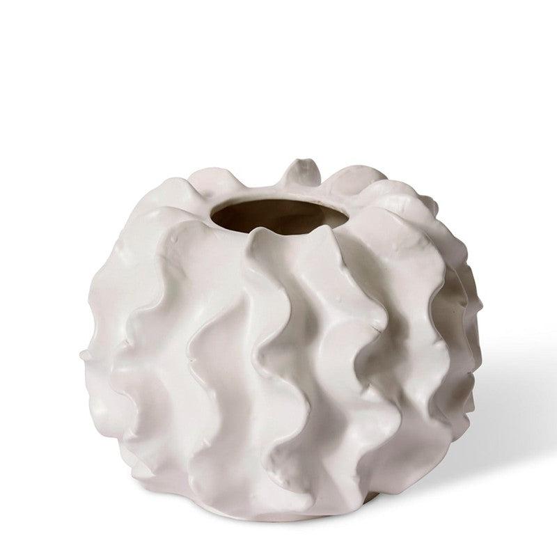 Alvinia Round Vase / White-elme living-Shop At The Hive Ashburton-Lifestyle Store & Online Gifts