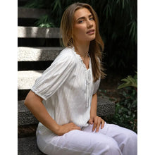 Arlo Blouse / Santorini Stripe-Stella + Gemma-Shop At The Hive Ashburton-Lifestyle Store & Online Gifts