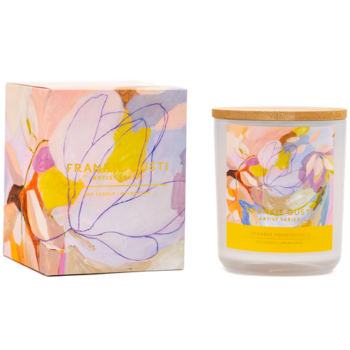 Artist Series Candle / Japanese Honeysuckle-Frankie Gusti-Shop At The Hive Ashburton-Lifestyle Store & Online Gifts