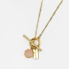 Aura Pure Necklace Gold Rose Quartz-Love Lunamei-Shop At The Hive Ashburton-Lifestyle Store & Online Gifts