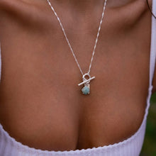 Aura Pure Necklace Silver Green Line Jasper-Love Lunamei-Shop At The Hive Ashburton-Lifestyle Store & Online Gifts