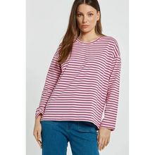 Vienna Tee / Pink+Purple+Red Stripe-Betty Basics-Shop At The Hive Ashburton-Lifestyle Store & Online Gifts