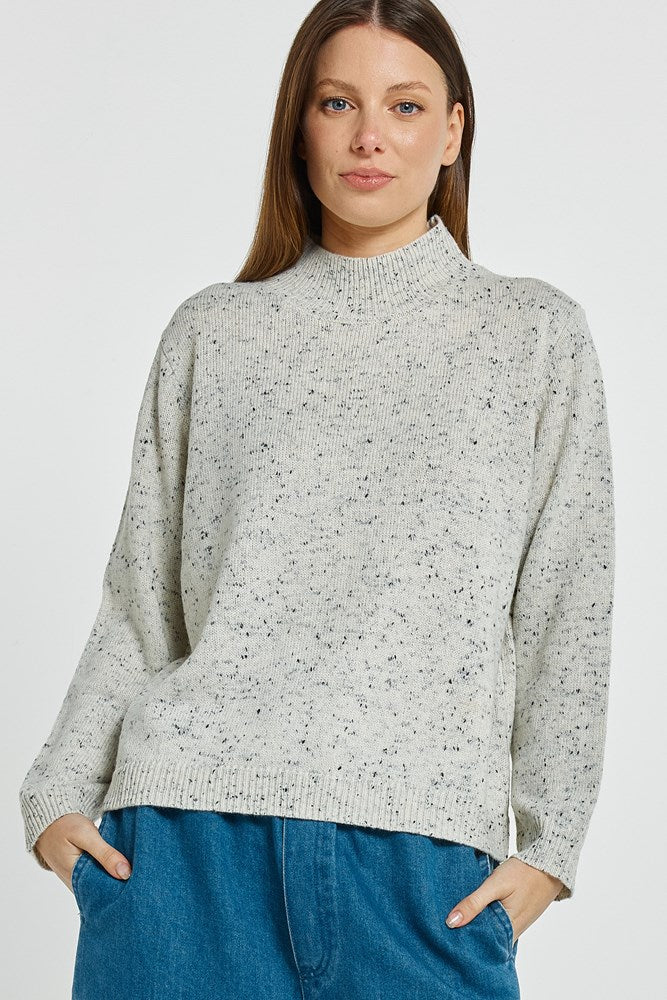 Carlin Knit Sweater / Cream-Betty Basics-Shop At The Hive Ashburton-Lifestyle Store & Online Gifts