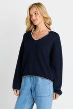 Ascot Stitch Sweater / Navy-Betty Basics-Shop At The Hive Ashburton-Lifestyle Store & Online Gifts