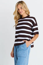 Libby Boxy Top / Chocolate Stripe-Betty Basics-Shop At The Hive Ashburton-Lifestyle Store & Online Gifts