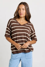 Aries V Neck Sweater / Chocolate-Betty Basics-Shop At The Hive Ashburton-Lifestyle Store & Online Gifts