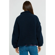 Aubrey Fleece Jacket / Navy+Rainbow-Betty Basics-Shop At The Hive Ashburton-Lifestyle Store & Online Gifts