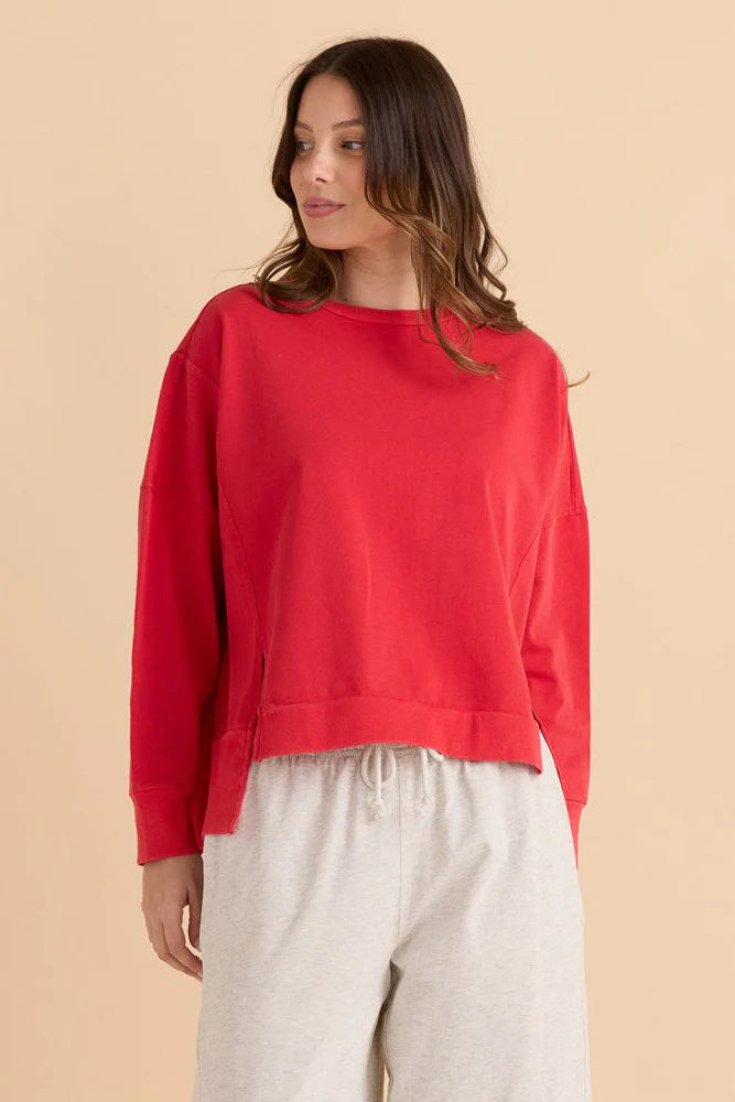 Iris Sweatshirt / Red