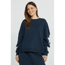Saskia Sweatshirt / Navy-Betty Basics-Shop At The Hive Ashburton-Lifestyle Store & Online Gifts