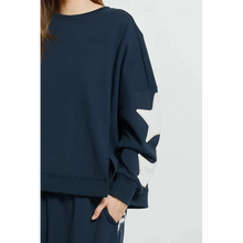 Saskia Sweatshirt / Navy-Betty Basics-Shop At The Hive Ashburton-Lifestyle Store & Online Gifts