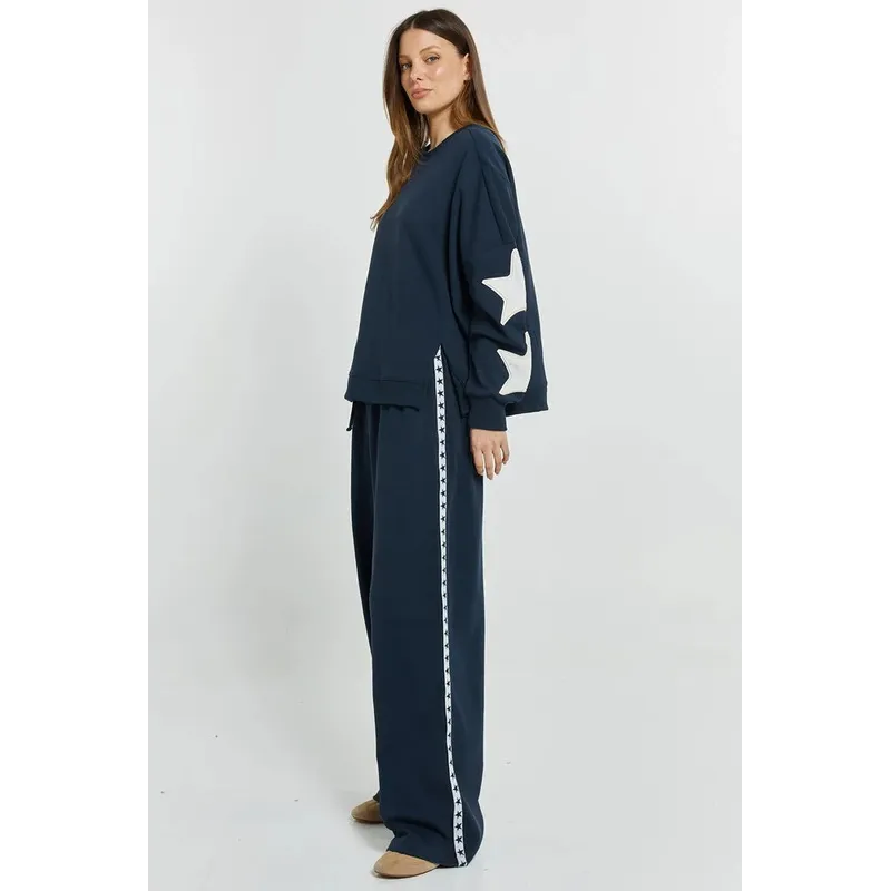 Saskia Trackpant / Navy-Betty Basics-Shop At The Hive Ashburton-Lifestyle Store & Online Gifts