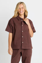 Quinn Shirt / Chocolate-Betty Basics-Shop At The Hive Ashburton-Lifestyle Store & Online Gifts