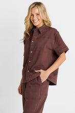Quinn Shirt / Chocolate-Betty Basics-Shop At The Hive Ashburton-Lifestyle Store & Online Gifts
