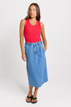 Solange Midi Denim Skirt-Betty Basics-Shop At The Hive Ashburton-Lifestyle Store & Online Gifts