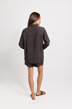 Sorrento Shirt / Brown Stripe-Betty Basics-Shop At The Hive Ashburton-Lifestyle Store & Online Gifts