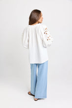 White Daisy Broderie Blouse