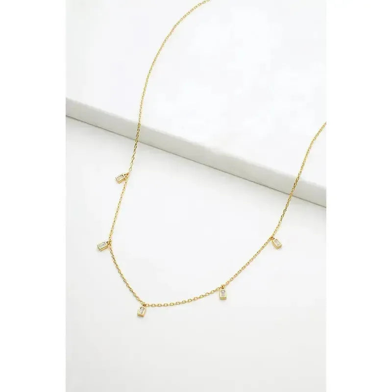 Baguette Necklace / Gold-Zafino-Shop At The Hive Ashburton-Lifestyle Store & Online Gifts
