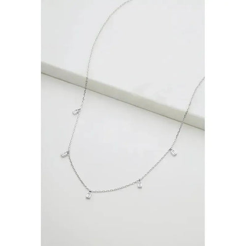 Baguette Necklace / Silver-Zafino-Shop At The Hive Ashburton-Lifestyle Store & Online Gifts