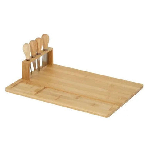 Bayou Bamboo Board & 4 Knives-Coast to Coast-Shop At The Hive Ashburton-Lifestyle Store & Online Gifts