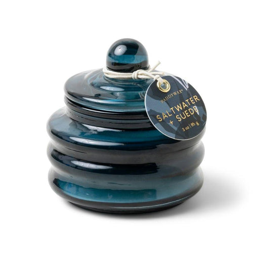 Beam Navy Glass Candle / Saltwater + Suede-Gentlemen's Hardware-Shop At The Hive Ashburton-Lifestyle Store & Online Gifts