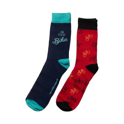 Bike Socks / Set of 2-Gentlemen's Hardware-Shop At The Hive Ashburton-Lifestyle Store & Online Gifts