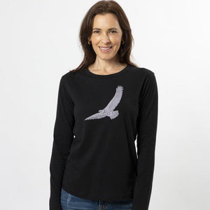Black Flying High Long Sleeve Tee-Stella + Gemma-Shop At The Hive Ashburton-Lifestyle Store & Online Gifts