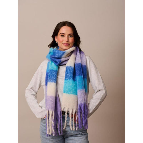 Blue Saint Martin Scarf-Tiger Tree-Shop At The Hive Ashburton-Lifestyle Store & Online Gifts