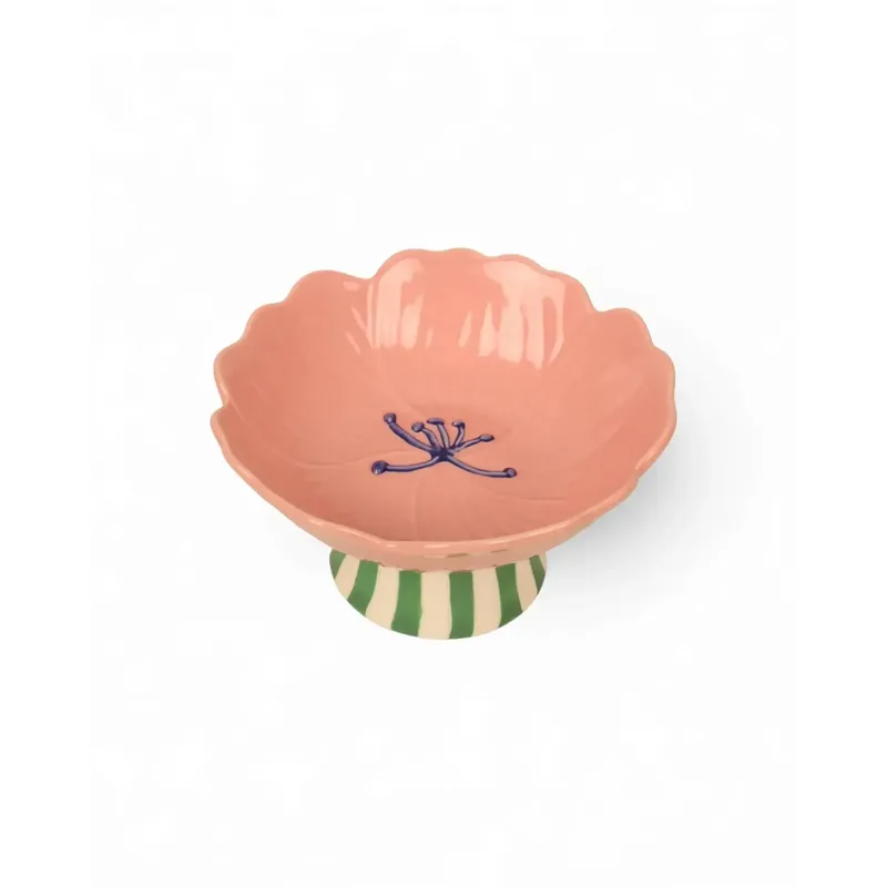 Blush Stoneware Stand Flower Bowl-La La Land-Shop At The Hive Ashburton-Lifestyle Store & Online Gifts
