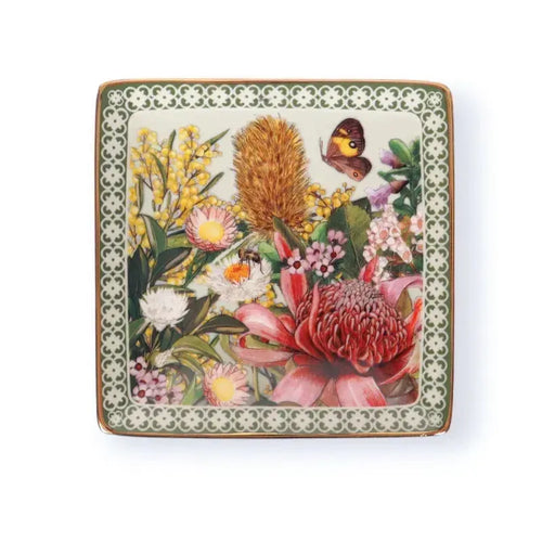 Botanical Blooms Square Trinket Tray-La La Land-Shop At The Hive Ashburton-Lifestyle Store & Online Gifts