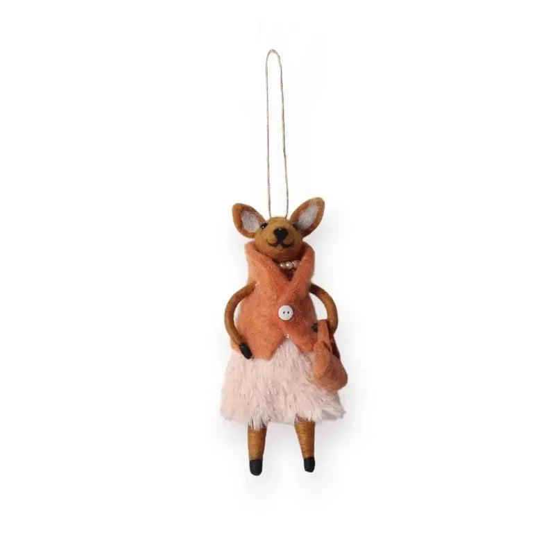 Bougie Kangaroo Felt Ornament-La La Land-Shop At The Hive Ashburton-Lifestyle Store & Online Gifts