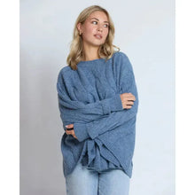Cable Poncho-Stella + Gemma-Shop At The Hive Ashburton-Lifestyle Store & Online Gifts