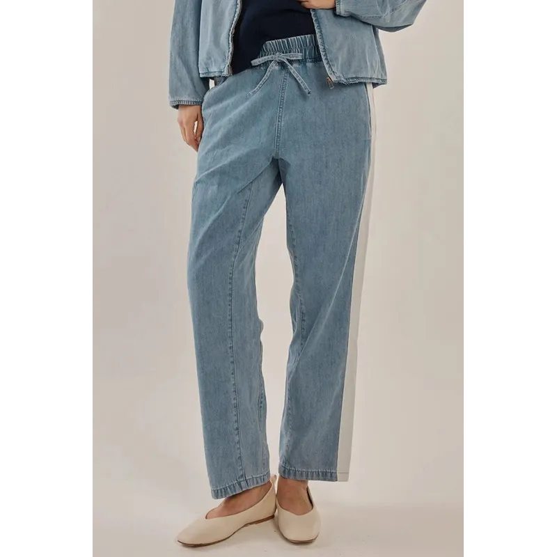 Callie Denim Jogger / Medium Blue-Betty Basics-Shop At The Hive Ashburton-Lifestyle Store & Online Gifts