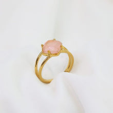 Calming Ring in Gold Rose Quartz-Love Lunamei-Shop At The Hive Ashburton-Lifestyle Store & Online Gifts