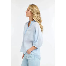Cha Cha Frill Shirt / Powder Blue-365 Days Clothing-Shop At The Hive Ashburton-Lifestyle Store & Online Gifts