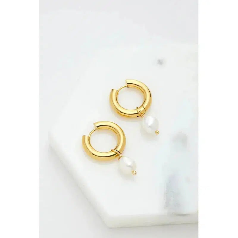 Charlie Hoops / Gold-Zafino-Shop At The Hive Ashburton-Lifestyle Store & Online Gifts