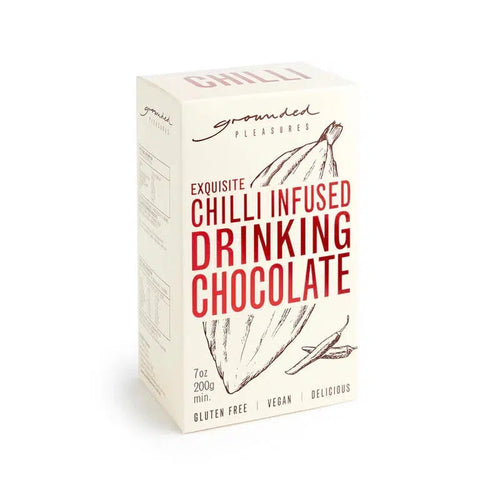Chilli Infused Drinking Chocolate 200g-Grounded Pleasures-Shop At The Hive Ashburton-Lifestyle Store & Online Gifts